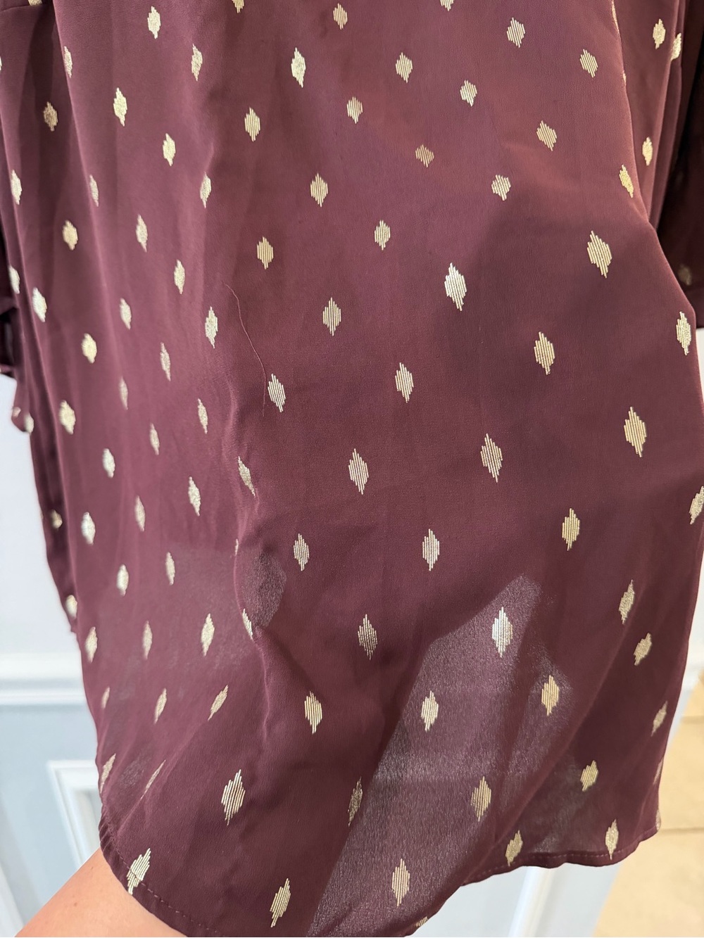 Torrid Abbey Georgette Ruffle Top - Picture 3 of 5